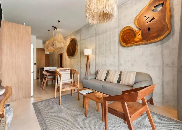 Nuju - Beutiful With Swimout-gym-rooftop-pool Apartment Tulum
