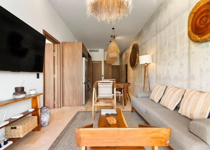 Nuju - Beutiful With Swimout-gym-rooftop-pool Appartement Tulum Pueblo