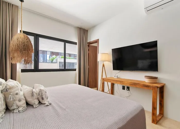 Nuju - Beutiful With Swimout-gym-rooftop-pool * Tulum Pueblo
