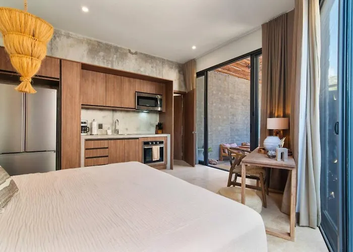 Nuju - Beutiful With Swimout-gym-rooftop-pool Apartment Tulum