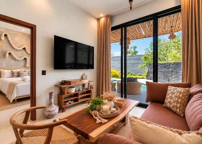 Nuju - Beutiful With Swimout-gym-rooftop-pool Apartment Tulum