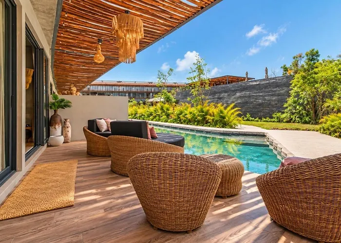Nuju - Beutiful With Swimout-gym-rooftop-pool Apartment Tulum